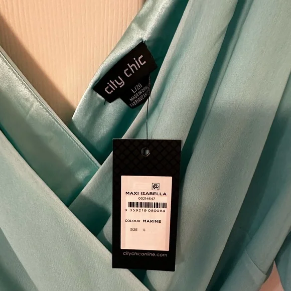 City Chic Teal Maxi Dress - Picture 2 of 2